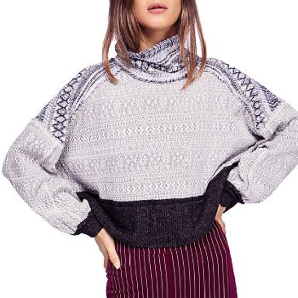 Free People Tops - Free People At The Lodge Fairisle Sweatshirt XXS